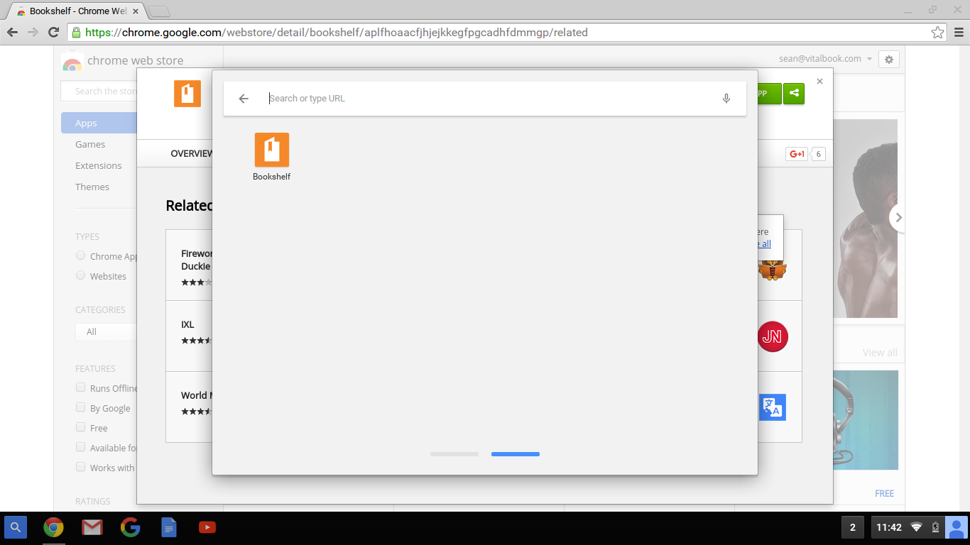 Installing Bookshelf on Chromebook eVantage